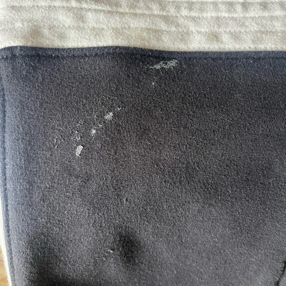 vintage y2k ecuadorian black and white cotton embellished joggers sz large - Picture 13 of 14